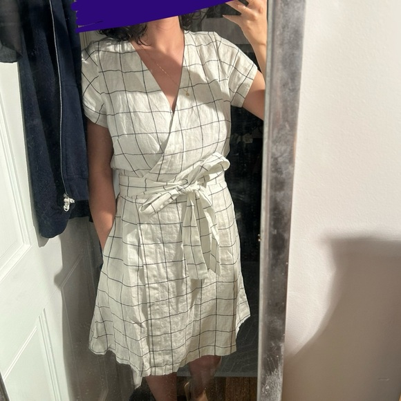 NotPerfectLinen Cannes Dress in Big Checks - Size S/M - never worn! - Picture 4 of 4